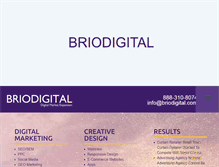 Tablet Screenshot of briodigital.com